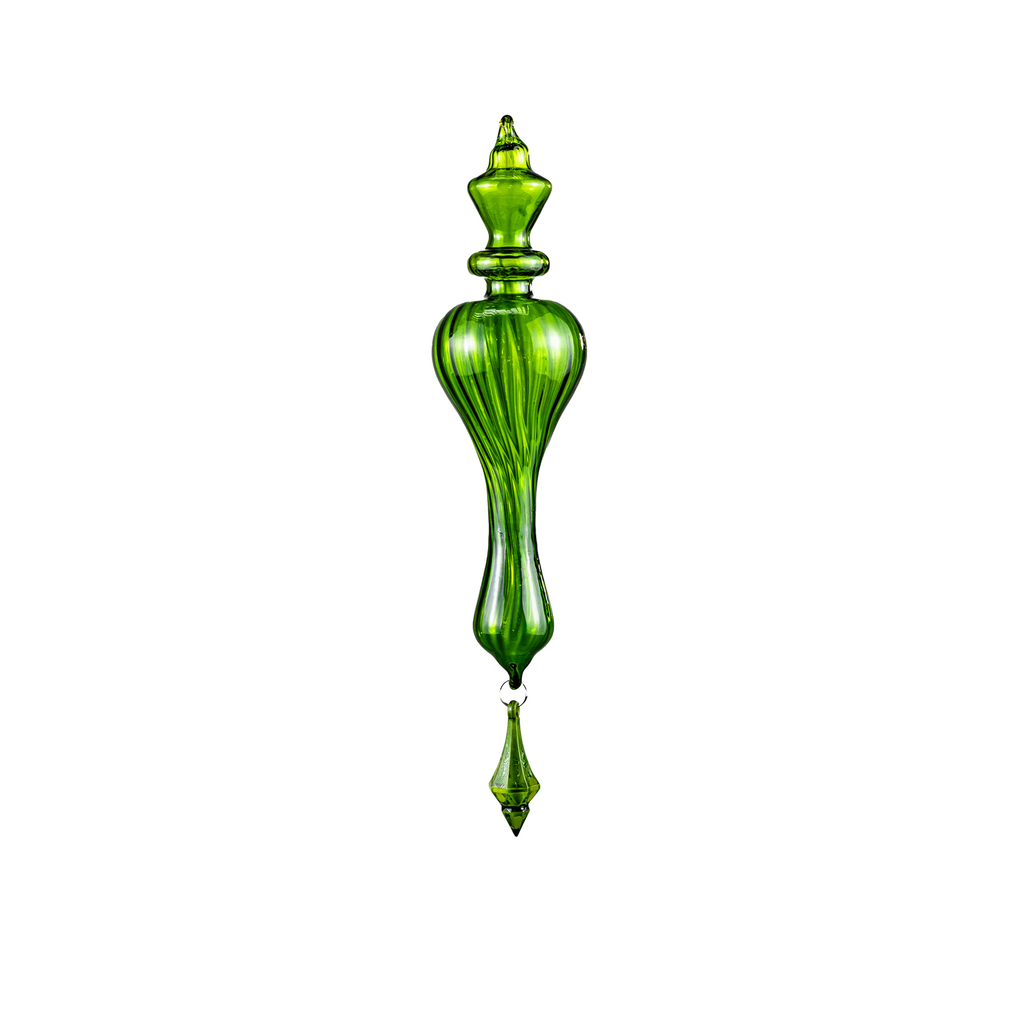 Glass christmas decoration Green